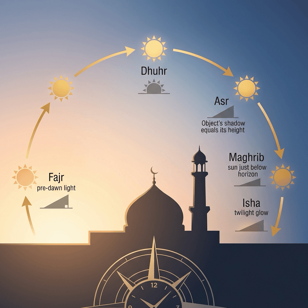 كيف تتحدد مواقيت الصلاة؟