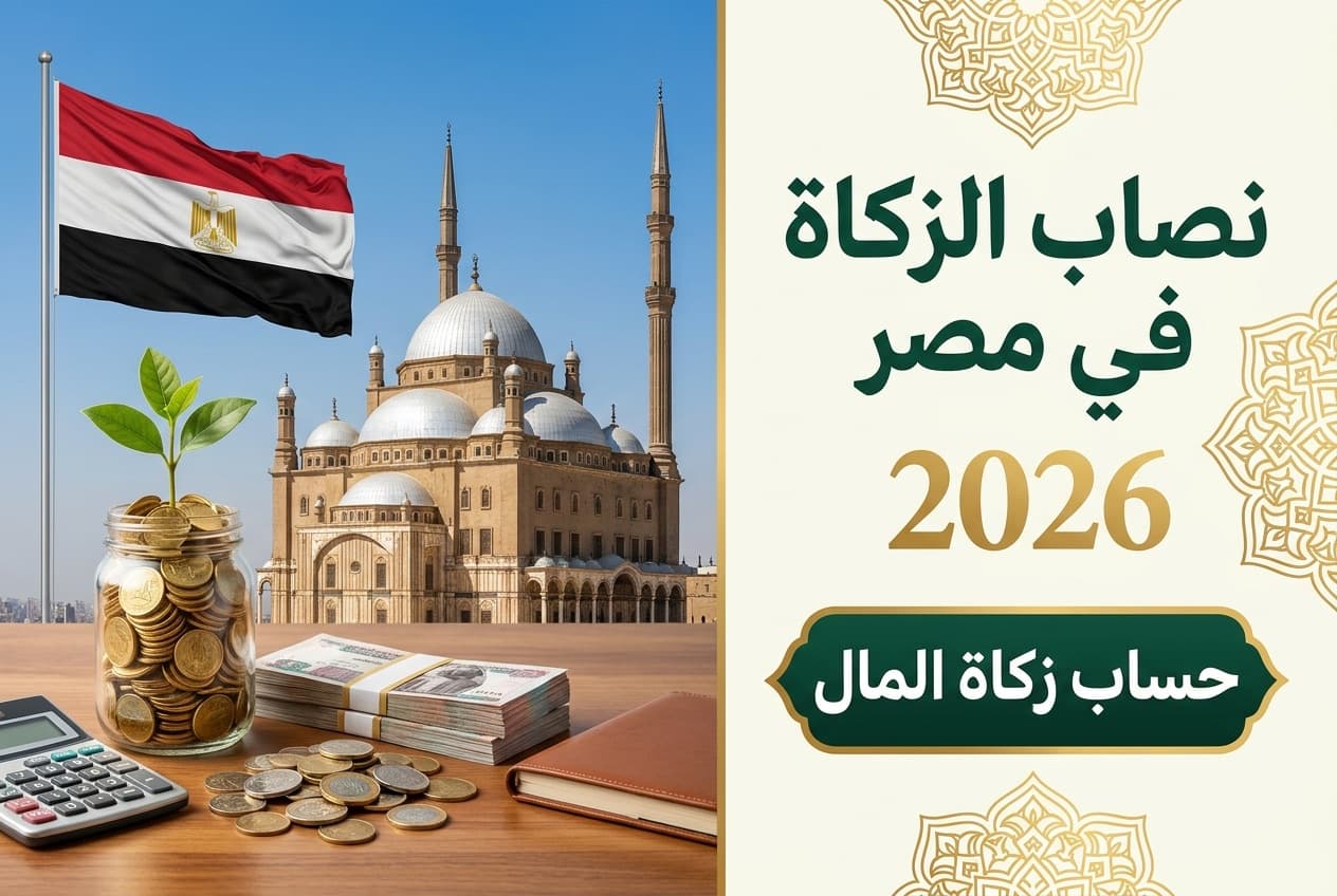 صورة توضيحية لمقال: نصاب الزكاة في مصر 2026: حساب زكاة المال بالجنيه المصري كاملاً